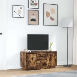 Szafka RTV z oświetleniem LED Dąb wędzony 100x41x50 cm