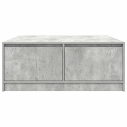 Stolik kawowy z szufladami Betonowy szary 100x100x40 cm