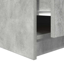 Stolik kawowy z szufladami Betonowy szary 100x100x40 cm