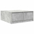 Stolik kawowy z szufladami Betonowy szary 100x100x40 cm