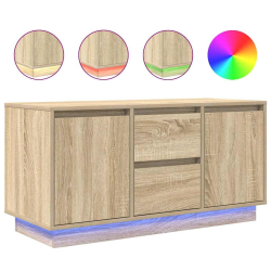 Szafka RTV z oświetleniem LED Dąb Sonoma 100x41x50 cm
