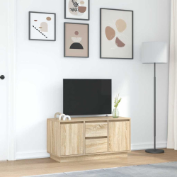 Szafka RTV z oświetleniem LED Dąb Sonoma 100x41x50 cm