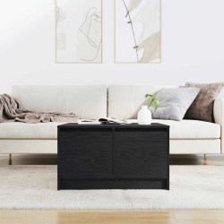 Stolik kawowy z szufladami Czarny dąb 70,5x70x40 cm