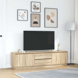Szafka RTV z oświetleniem LED Dąb Sonoma 193,5x41x50 cm