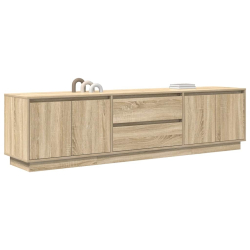 Szafka RTV z oświetleniem LED Dąb Sonoma 193,5x41x50 cm