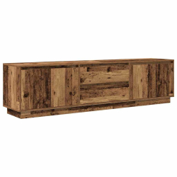 Szafka RTV z oświetleniem LED Stare drewno 193,5x41x50 cm