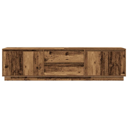 Szafka RTV z oświetleniem LED Stare drewno 193,5x41x50 cm