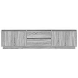 Szafka RTV z oświetleniem LED Szara Sonoma 193,5x41x50 cm
