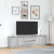 Szafka RTV z oświetleniem LED Szara Sonoma 193,5x41x50 cm