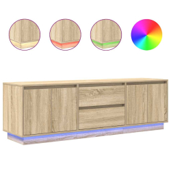 Szafka RTV z oświetleniem LED Dąb Sonoma 160,5x41x50 cm