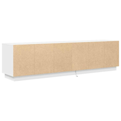 Szafka RTV z oświetleniem LED Biała 193,5x41x50 cm