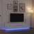 Szafka RTV z oświetleniem LED Biała 193,5x41x50 cm
