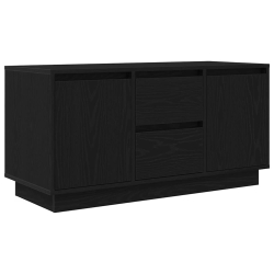 Szafka RTV z oświetleniem LED Czarny Dąb 100x41x50 cm