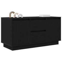 Szafka RTV z oświetleniem LED Czarny Dąb 100x41x50 cm