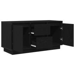 Szafka RTV z oświetleniem LED Czarny Dąb 100x41x50 cm