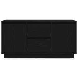 Szafka RTV z oświetleniem LED Czarny Dąb 100x41x50 cm