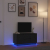 Szafka RTV z oświetleniem LED Czarny Dąb 100x41x50 cm