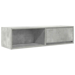 Szafka RTV Beton Szary 100x31x25,5 cm Drewno klejone