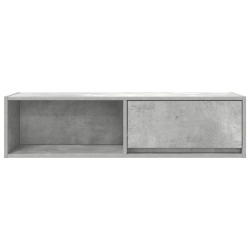 Szafka RTV Beton Szary 100x31x25,5 cm Drewno klejone