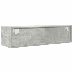 Szafka RTV Beton Szary 100x31x25,5 cm Drewno klejone
