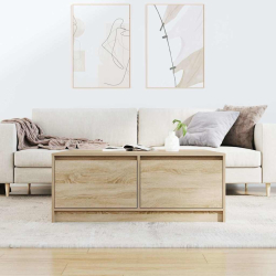 Stolik kawowy z szufladami Sonoma Oak 100x100x40 cm