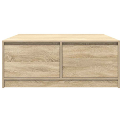 Stolik kawowy z szufladami Sonoma Oak 100x100x40 cm
