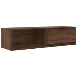 Szafka RTV Brązowy Dąb 100x31x25,5 cm Drewno klejone