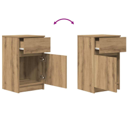 Szafka nocna Artisan Oak 39x35x65 cm Drewno klejone