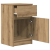 Szafka nocna Artisan Oak 39x35x65 cm Drewno klejone