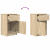 Szafka nocna Sonoma Oak 39x35x65 cm Drewno klejone