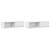 Szafki pod TV 2 szt. Białe 100x31x25,5 cm Drewno klejone