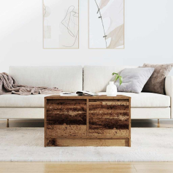 Stolik kawowy z szufladami Stare drewno 70,5x70x40 cm