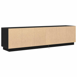 Szafka RTV z oświetleniem LED Czarny Dąb 193,5x41x50 cm