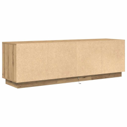 Szafka RTV z oświetleniem LED Dąb Artisan 160,5x41x50 cm