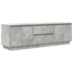 Szafka RTV z oświetleniem LED Beton Szary 160,5x41x50 cm