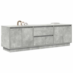 Szafka RTV z oświetleniem LED Beton Szary 160,5x41x50 cm
