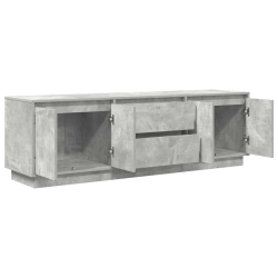Szafka RTV z oświetleniem LED Beton Szary 160,5x41x50 cm