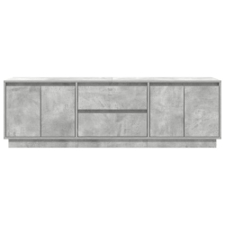 Szafka RTV z oświetleniem LED Beton Szary 160,5x41x50 cm