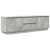 Szafka RTV z oświetleniem LED Beton Szary 160,5x41x50 cm
