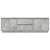 Szafka RTV z oświetleniem LED Beton Szary 160,5x41x50 cm