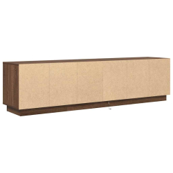Szafka RTV z oświetleniem LED Brązowy Dąb 193,5x41x50 cm