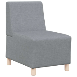 Sofa Fotel Jasnoszary 55 cm Tkanina