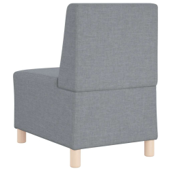 Sofa Fotel Jasnoszary 55 cm Tkanina