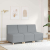 Sofa Fotel Jasnoszary 55 cm Tkanina