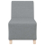 Sofa Fotel Jasnoszary 55 cm Tkanina