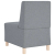 Sofa Fotel Jasnoszary 55 cm Tkanina