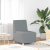 Sofa Fotel Jasnoszary 55 cm Tkanina