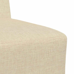 Sofa Fotel Kremowy 55 cm Tkanina