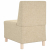 Sofa Fotel Kremowy 55 cm Tkanina