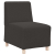 Sofa Fotel Ciemnoszary 55 cm Kręcona Tkanina Wełniana